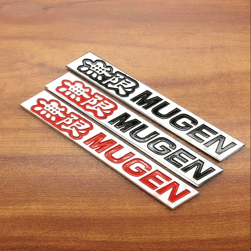 1 X Kim Loại MUGEN Logo Xe S Biểu Tượng Huy Hiệu Miếng Dán Decal Honda