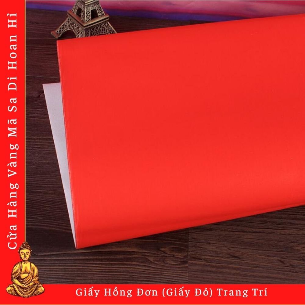 Giấy Hồng Đơn (Giấy Đỏ) Trang Trí Ngày Tết - Cửa Hàng Nhang Đèn Vàng Mã Chú Sa Di Hoan Hỉ