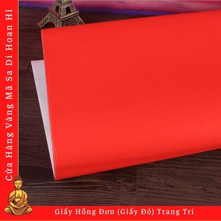 Giấy Hồng Đơn (Giấy Đỏ) Trang Trí Ngày Tết - Cửa Hàng Nhang Đèn Vàng Mã Chú Sa Di Hoan Hỉ