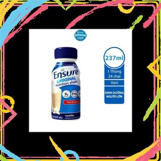 Thùng 24 chai Sữa nước Ensure Original Vani 237ml/chai
