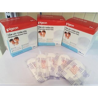 Hộp thấm sữa giấy Pigeon 24 miếng