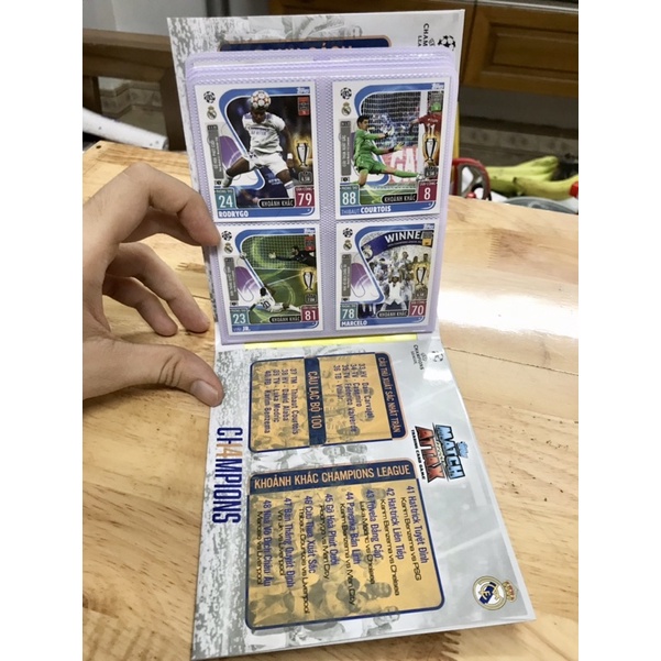 Album thẻ Nhà Vô Địch Châu Âu Real Madrid 2022