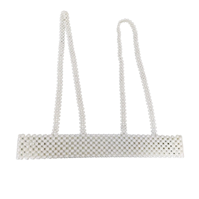 Vòng cổ Bodychain Đính Ngọc Trai Nhân Tạo Thời Trang