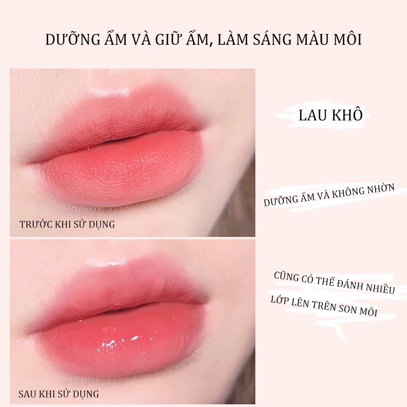 Son Dưỡng Môi trái cây ngọt ngào TUZ fruit - Son dưỡng ẩm chống khô môi Peach mask Lameila Heyxi Kissbeauty