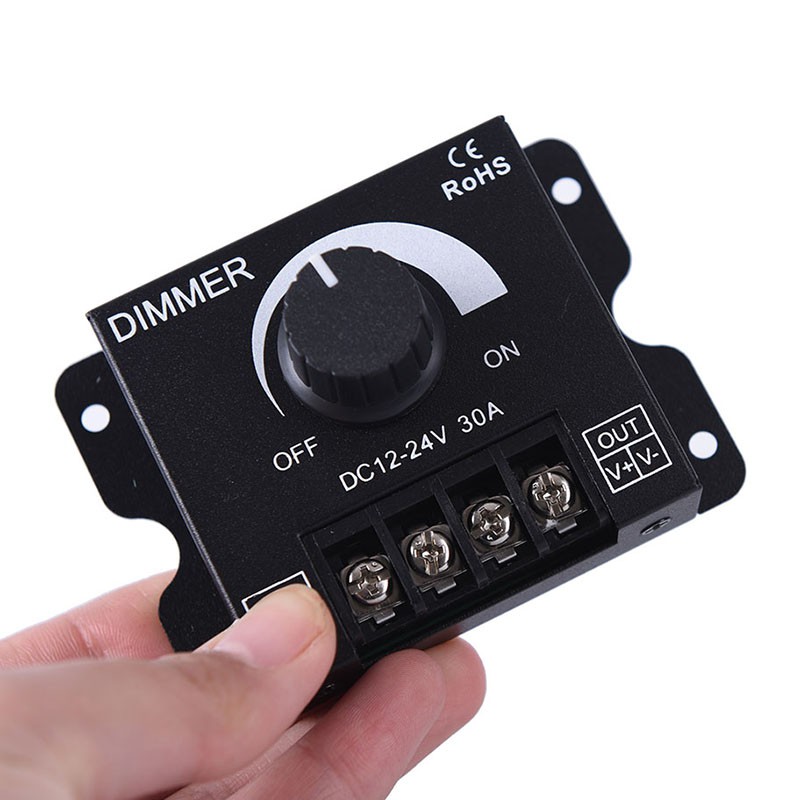 1 Bộ Điều Khiển Đèn LED Dây 30A DC 12V 24V 360W