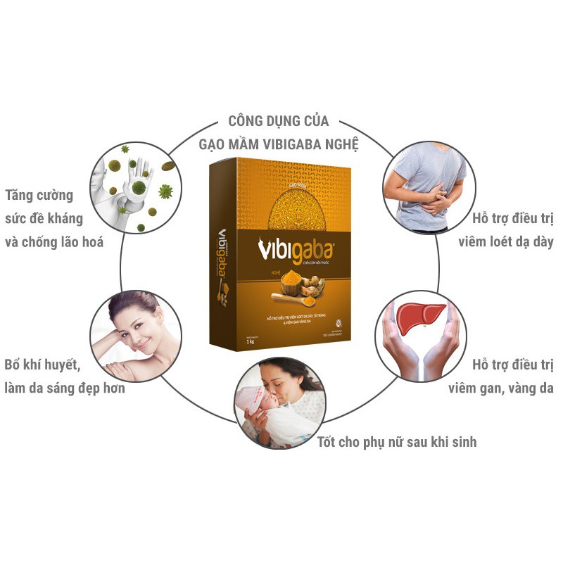 [Mã 267FMCGSALE giảm 8% đơn 500K] Gạo mầm Vibigaba Nghệ 1kg - Bán lẻ giá sỉ | BigBuy360 - bigbuy360.vn