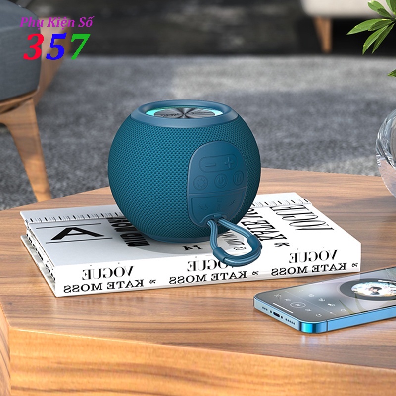 Loa bluetooth Borofone BR23 led tròn âm thanh hay, pin ngon - Bảo hành 12 tháng (Màu ngẫu nhiên)
