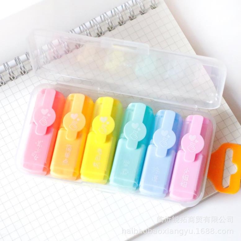 Bộ 6 Bút Nhớ Dòng  Highlight Mini BC - 732