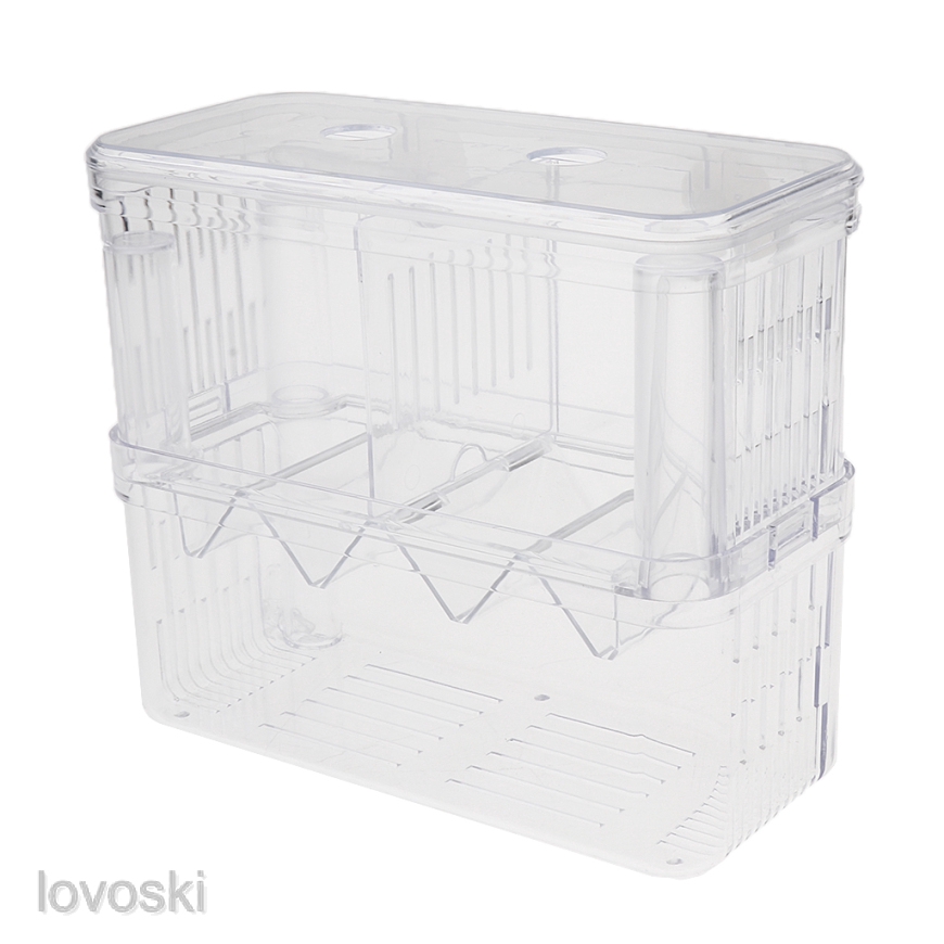 Clear Fish Breeding Box Aquarium Breeder Box Two - Layer Hatching Incubator