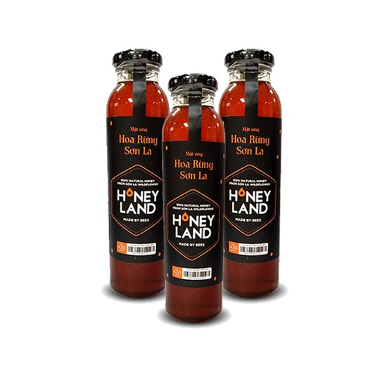 [Honey Land]_Combo 3 chai Mật ong Sơn La (470gr/chai) Tặng 4 chai Mật ong Điện Biên (380gr/chai)