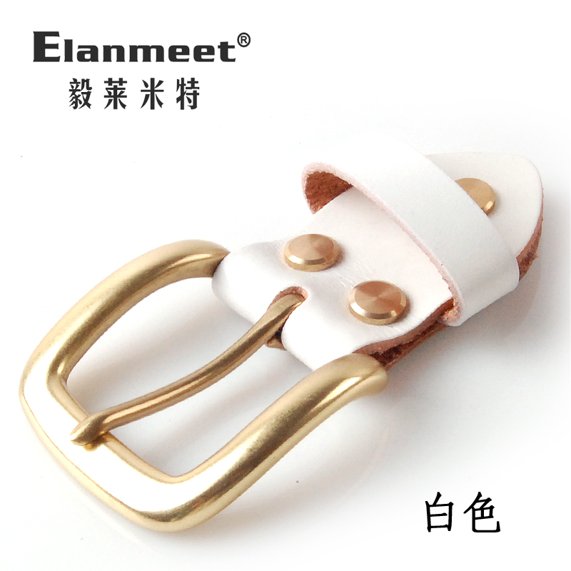 Elanmeet khóa đồng màu vàng khóa nhỏ Khóa thắt lưng khóa thắt lưng phụ kiện nam khóa đồng khóa kim loại đường kính bên t