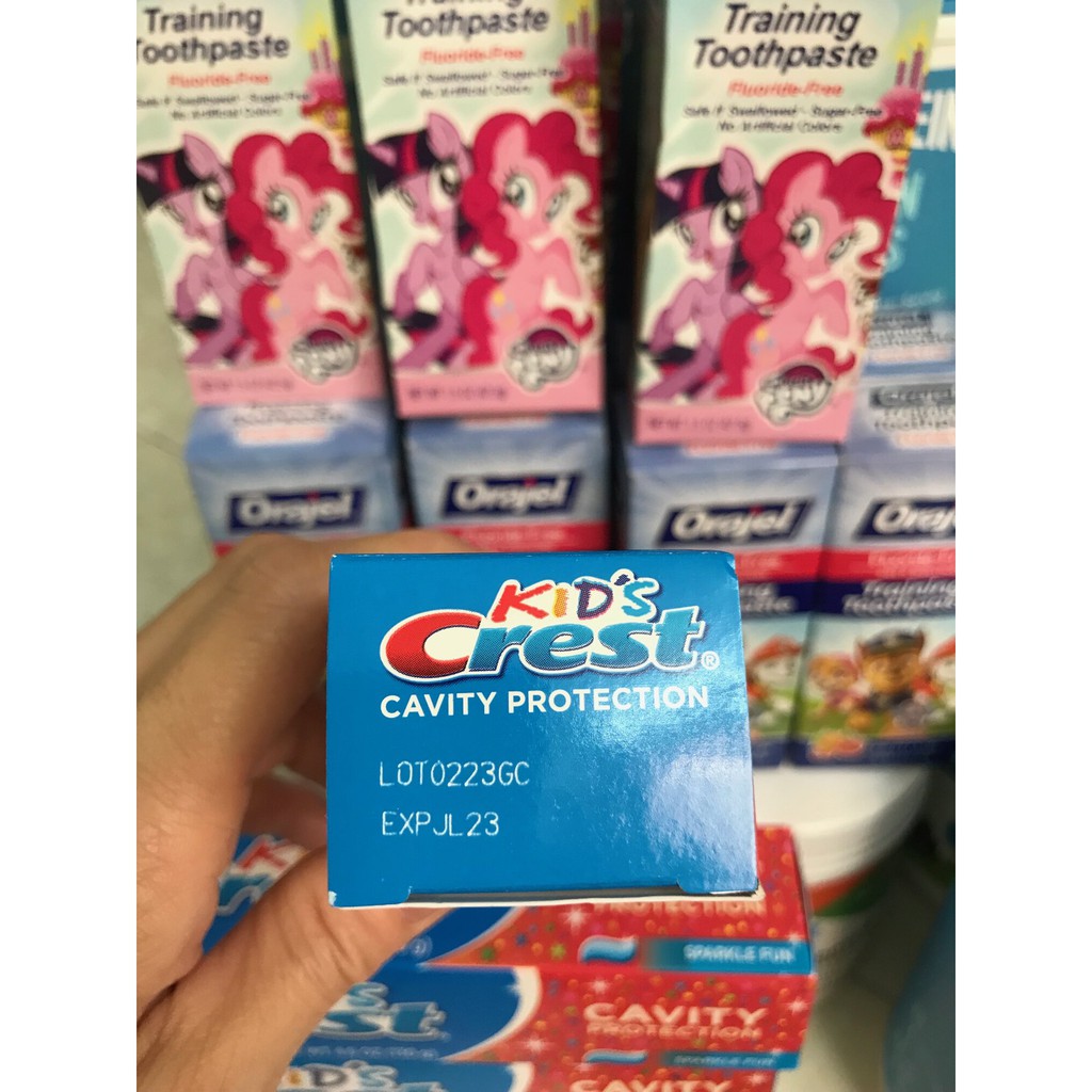 Kem đánh răng trẻ em Colgate, Crest Kid 130gr từ 5-10 tuổi, chuẩn Mỹ [Date 3/2024]