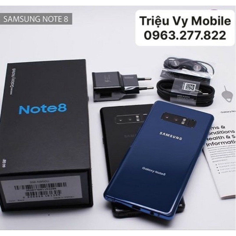 ĐIỆN THOẠI SAMSUNG CAO CẤP GALAXY NOTE 8 - 2SIM - RAM6GB/64GB - FULLBOX - CHÍNH HÃNG CẤU HÌNH KHỦNG BAO MỌI LOẠI GAME