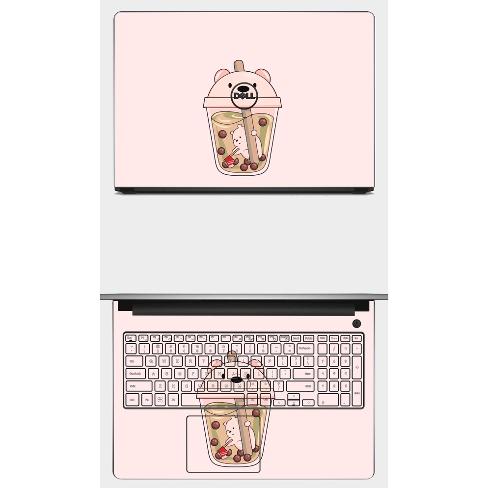 SKIN dán Laptop in hình TRÀ SỮA CUTE. Full các dòng máy: Asus, Acer, Dell, HP,.. In hình theo yêu cầu
