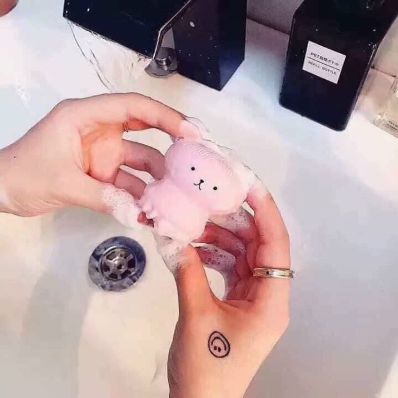 Miếng rửa mặt massage, Miếng rửa mặt bạch tuộc Hàn Quốc RM19