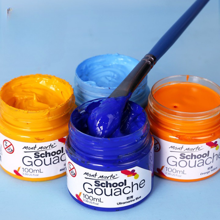 Màu acrylic Gouache Mont Marte 100ml cao cấp vẽ trang trí giầy - tranh - vải canvas