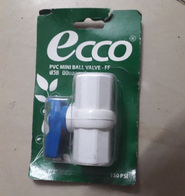 Van khoá nước ECCO, nhựa, phi 21