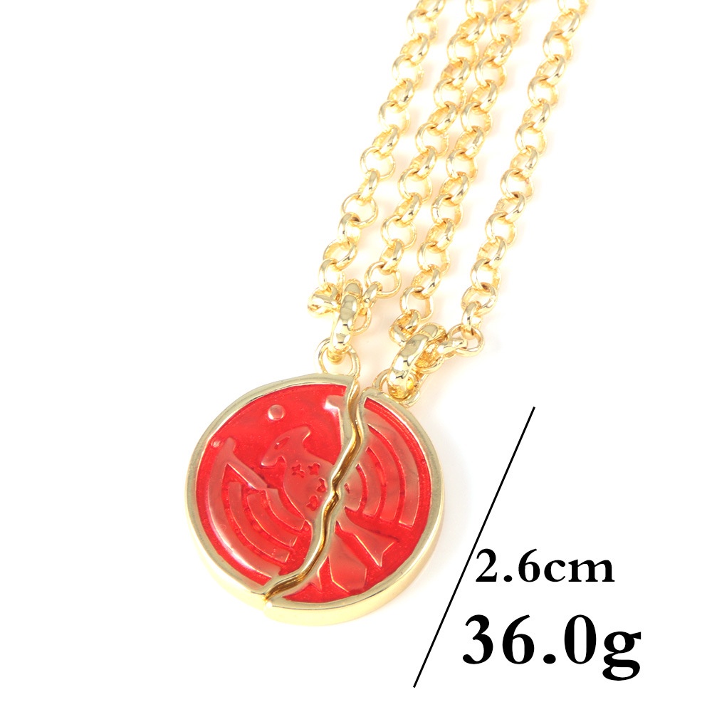 Vòng cổ Mặt Hình Kamen Rider OOO Ankh's Broken Taka Core Medal Cho Cặp Đôi