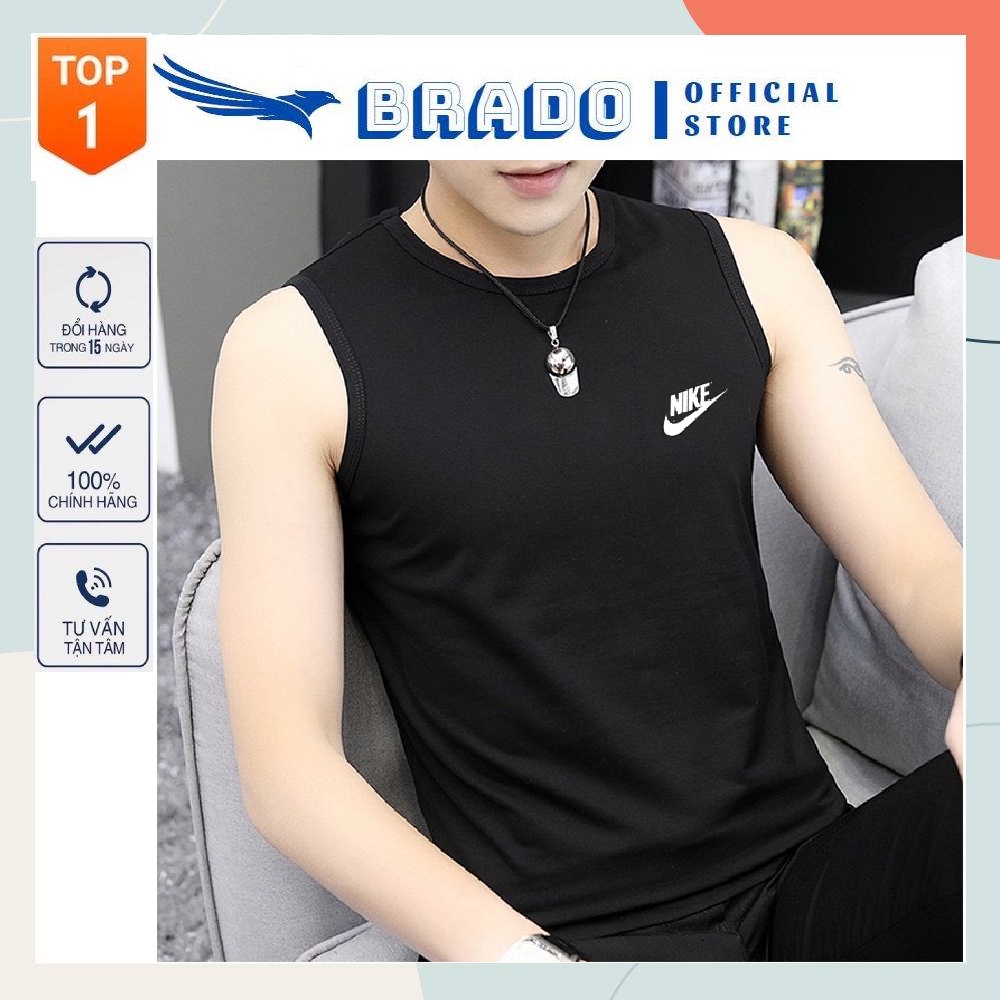 Áo Ba Lỗ Nam TankTop 𝐍 𝐈 𝐊 𝐄 Chất Vải Thể Thao Siêu Mát Co Giãn Hàng Xuất Cực Xịn