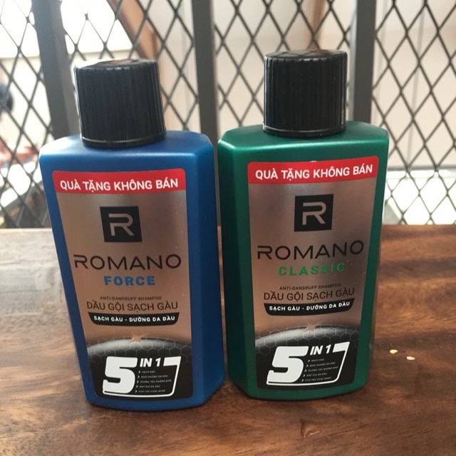 (Chai 60g) 5 Chai Tắm hoặc gội romano 60g Nhiều mẫu - Hàng tặng