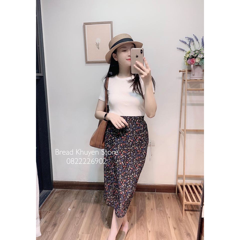 Chân váy hoa nhí midi BK0064