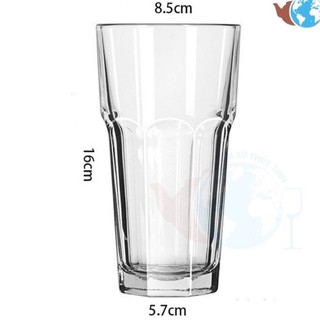 Bộ 6 cốc thuỷ tinh trà chanh bụi phố ( loại trơn )