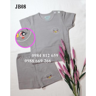 Bộ cộc tay cho bé từ 3M-24M (Ghi lacost)