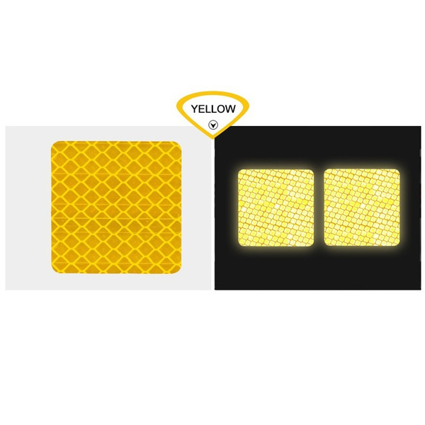 10pcs / Set Car Reflective Reflector Sticker Body Trunk Exterior Auto Accessories Reflective Tape Exterior Reflection Warning Reflective Car Sticker