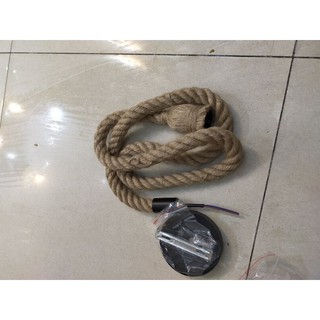thả dây thừng đơn,đui e27 bện dây thừng thả đơn