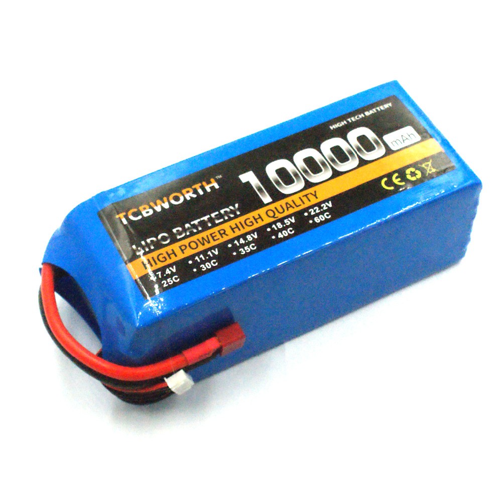 pin lipo 2s 3s 4s 5s 6s 10000mah 25c Màu Xanh