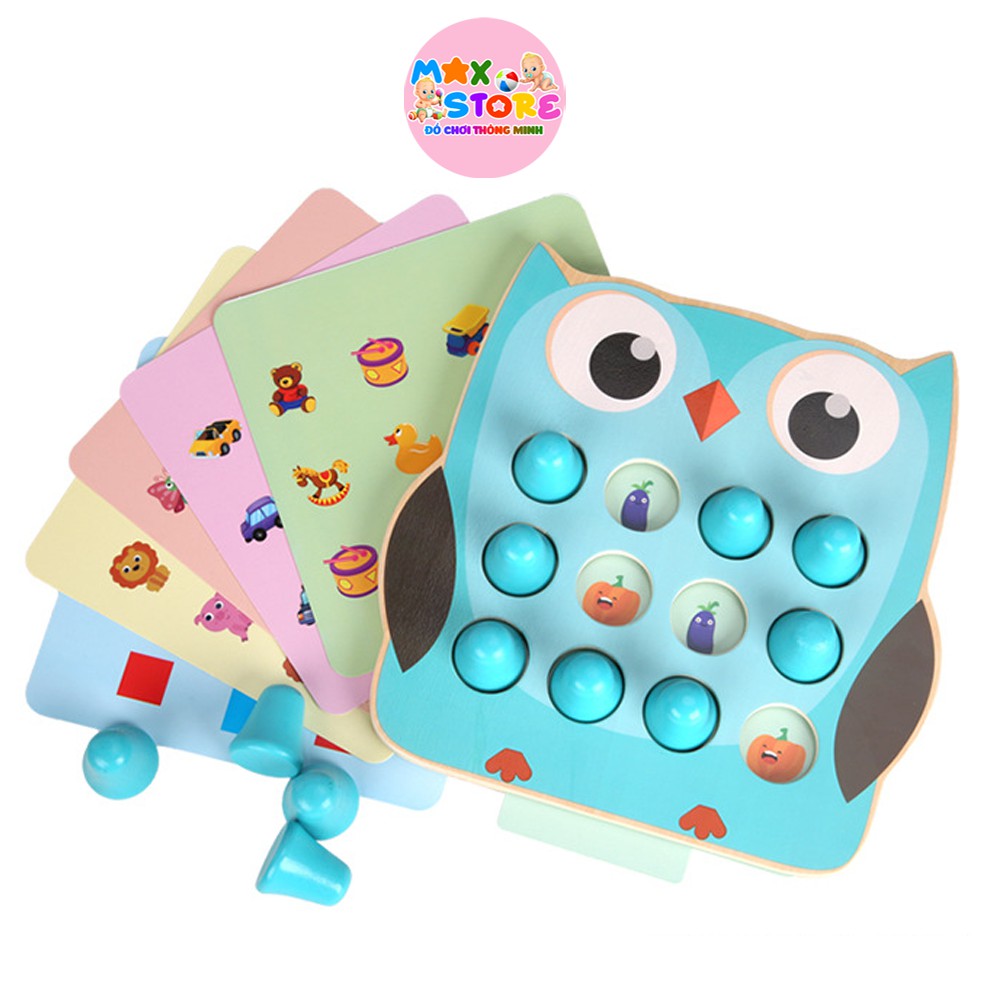 Bộ Đồ Chơi Luyện Trí Nhớ Tìm Cặp Hình Con Cú
