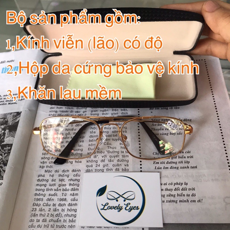 [Tặng hộp da cứng+khăn] Kính lão dẻo có độ  🔸+0.5 đến +4.0 độ cho người già đọc báo 🔸 kính viễn thị (độ cao 4-6 ib shop)