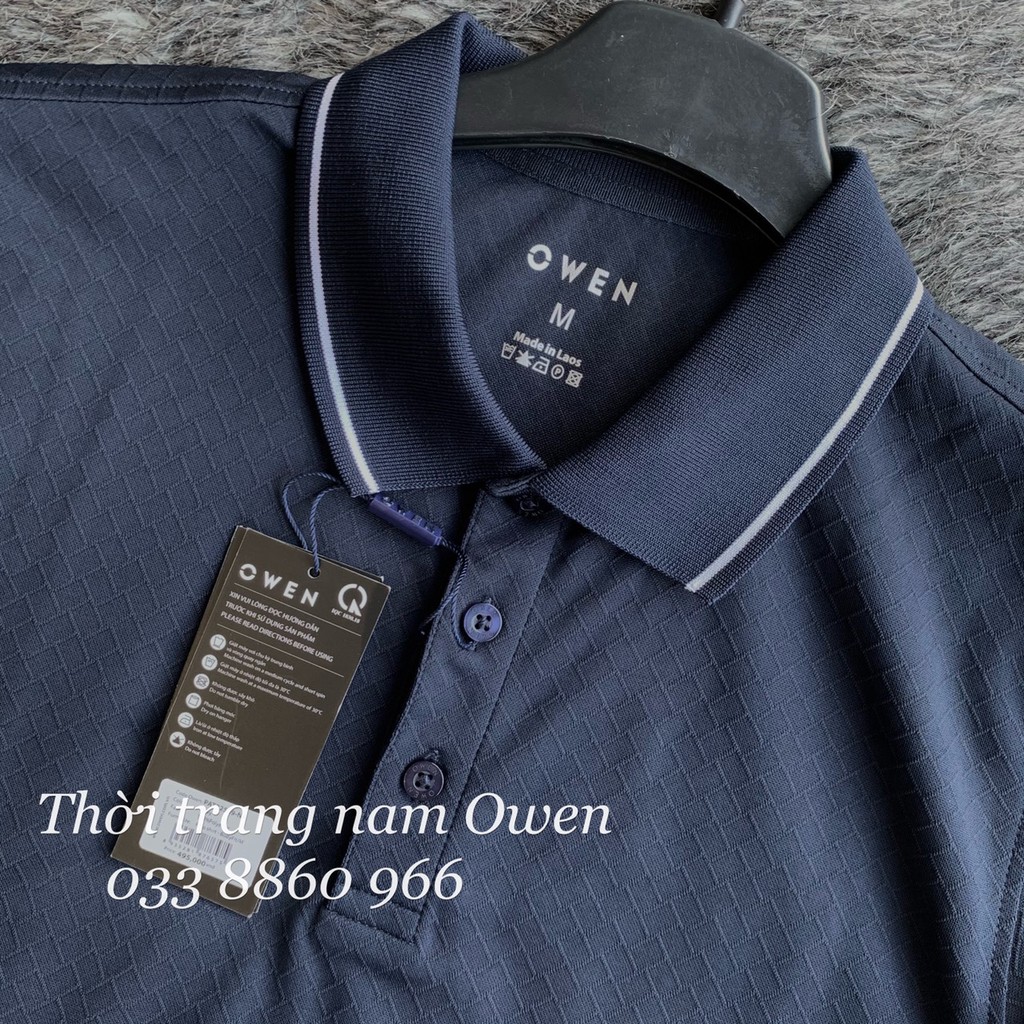 [SIZE XL] OWEN - Áo polo nam Owen màu xanh đen 22509 - Áo thun ngắn tay có cổ nam