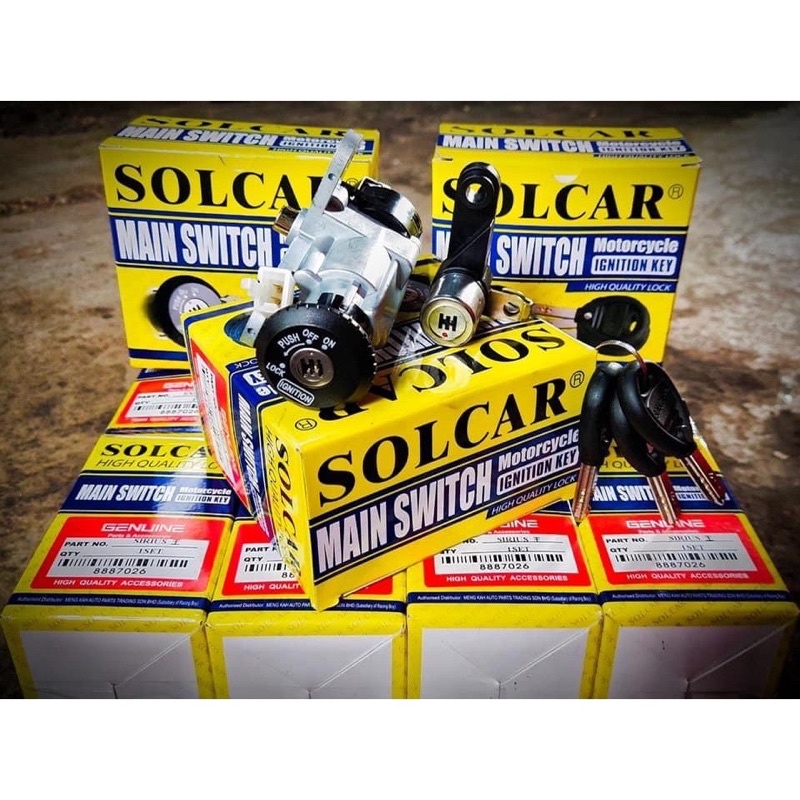 Ổ Khóa SOLCAR 6 Cạnh Cho Dream 100