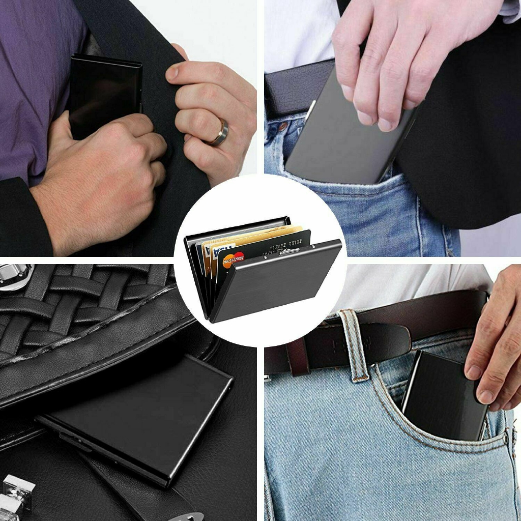 Ví Đựng Thẻ Tín Dụng Bằng Thép Không Gỉ Dành Cho Nam Và Nữ