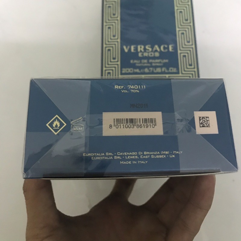 Nước hoa nam 200ml Versace Eros EDP Fullseal