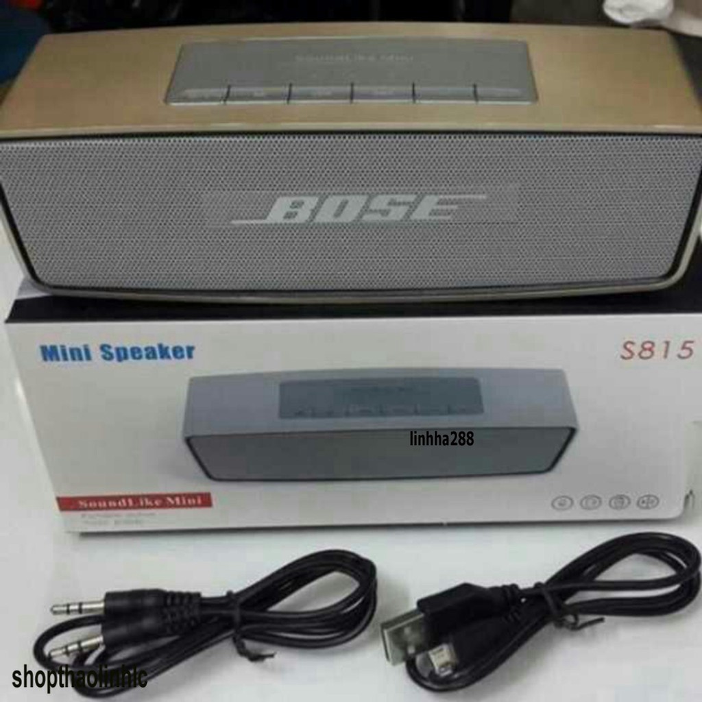 Loa mini bluetooth SoundLike Mini S815 âm thanh sống động kết nối USB thẻ nhớ đài FM cao cấp