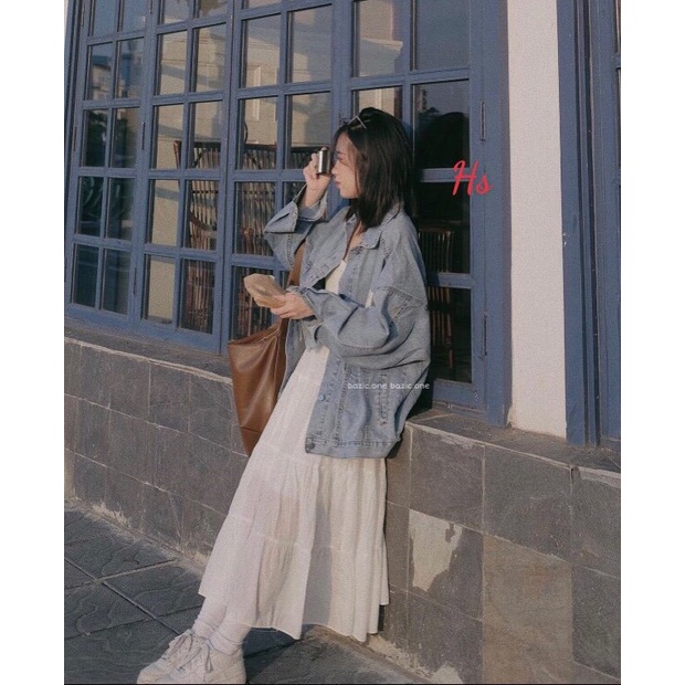 Áo khoác jean logo chất jean dày cao cấp loại 1 siêu xinh, cực phẩm luôn nha MEMN mã 1171