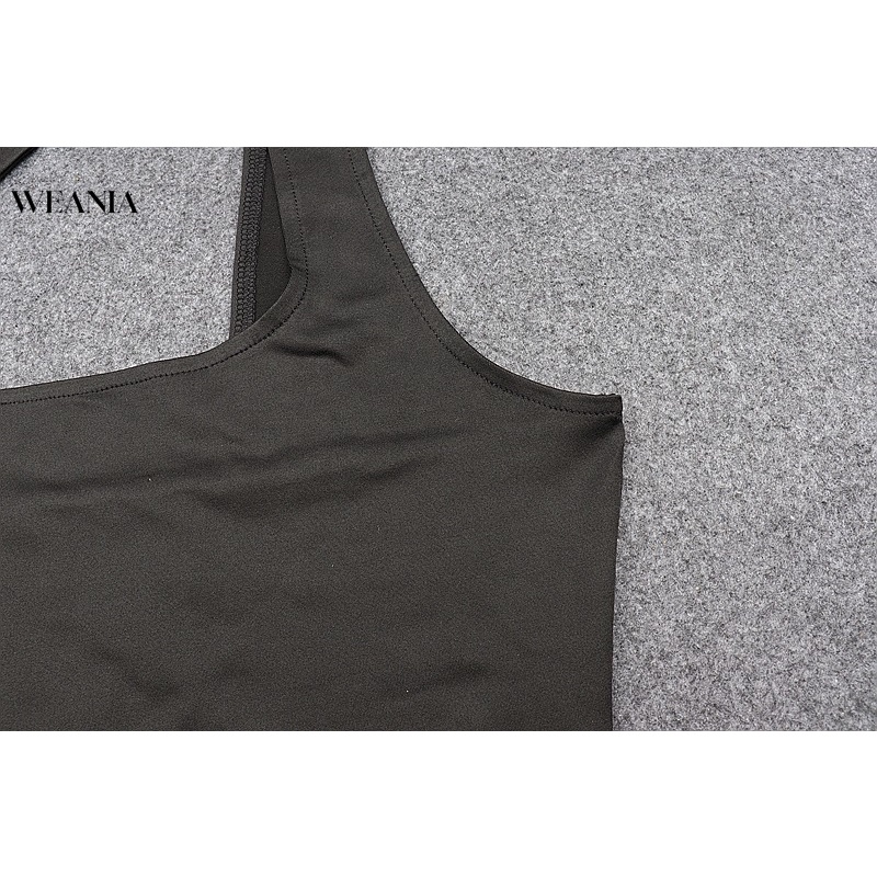 Áo Tank Top Cổ Cao Thiết Kế Độc Đáo Cho Phái Nữ