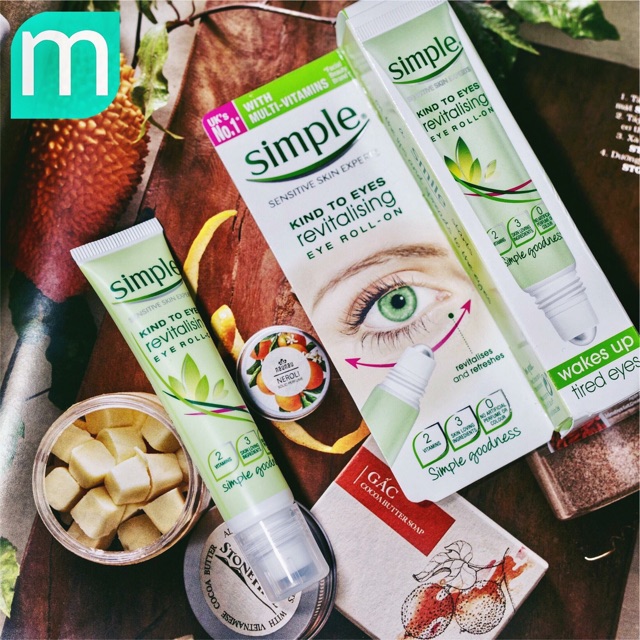 Kem Dưỡng Vùng Mắt Simple Kind To Eyes Soothing Eye Balm