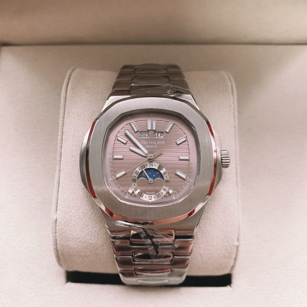 Đồng Hồ Thời Trang Nam PATEK-PHILIPPE 40mm Máy Cơ
