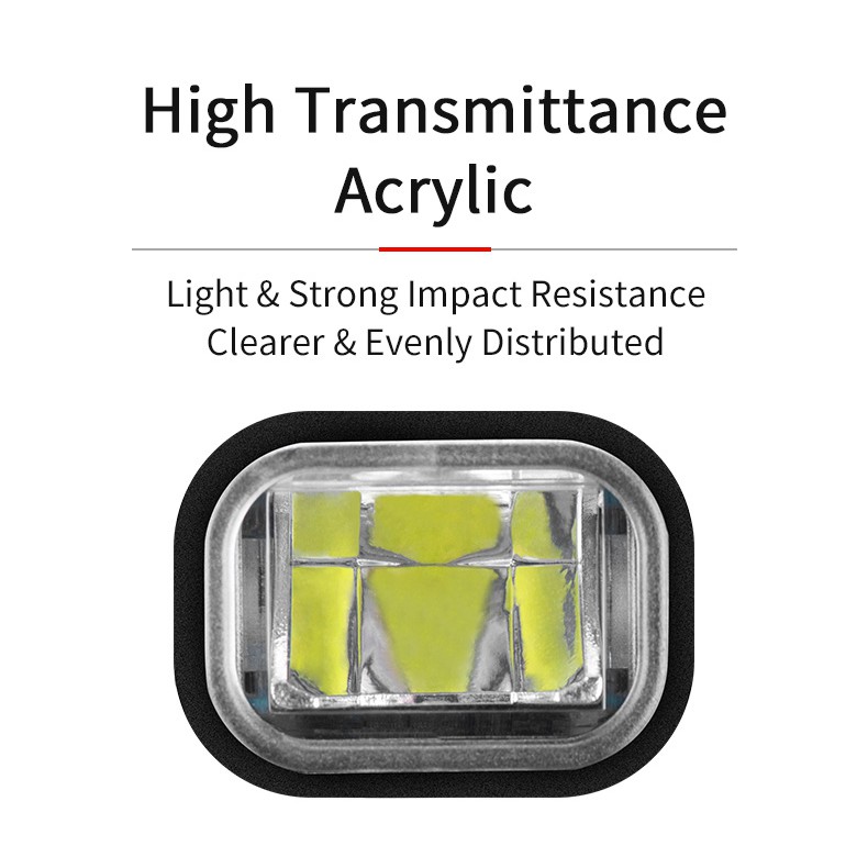 Đèn pha LED 2000mAh ROCKBROS chống thấm nước kèm sạc usb tiện lợi cho xe đạp