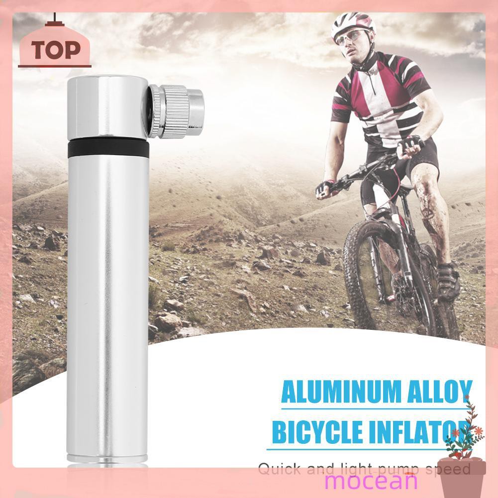 Máy bơm thủ công mini bằng hợp nhôm cho lốp xe đạp MTB AV/FV/quả bóng