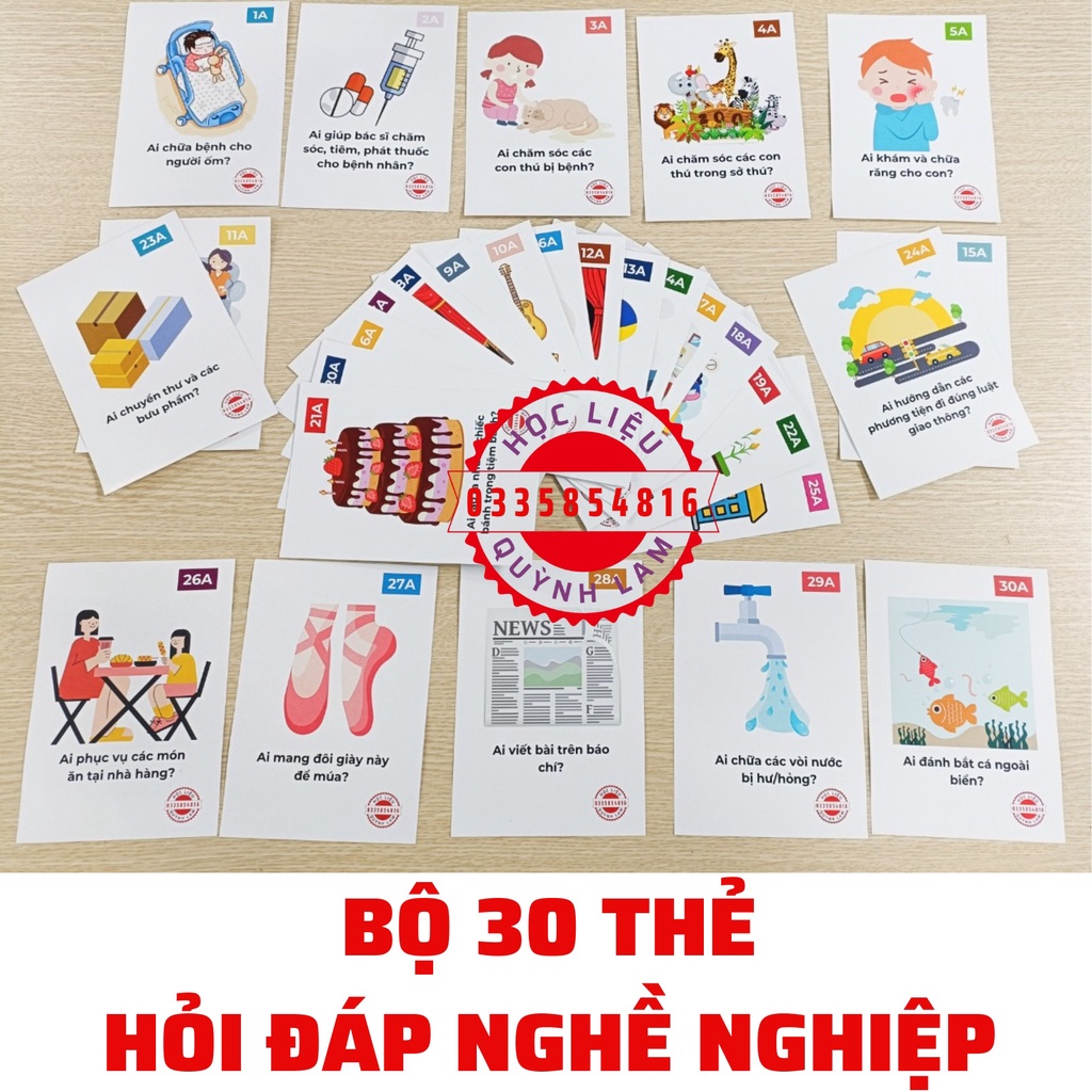 Bộ 30 thẻ hỏi đáp phát triển tư duy
