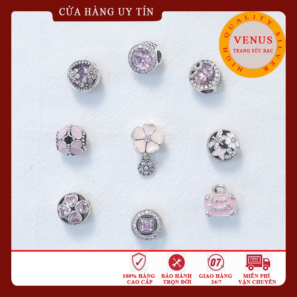 [Hàng cao cấp] Bộ sưu tập charm màu hồng- Mã san phẩm VENUSHH