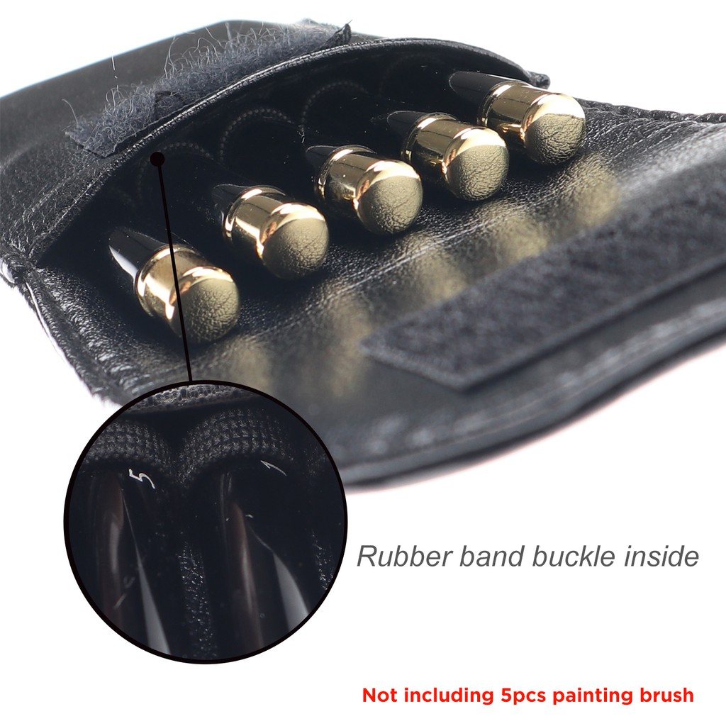 Túi đựng cọ vẽ SeamiArt bằng da PU có thể đựng tối đa 5 cọ tiện dụng khi đi du lịch