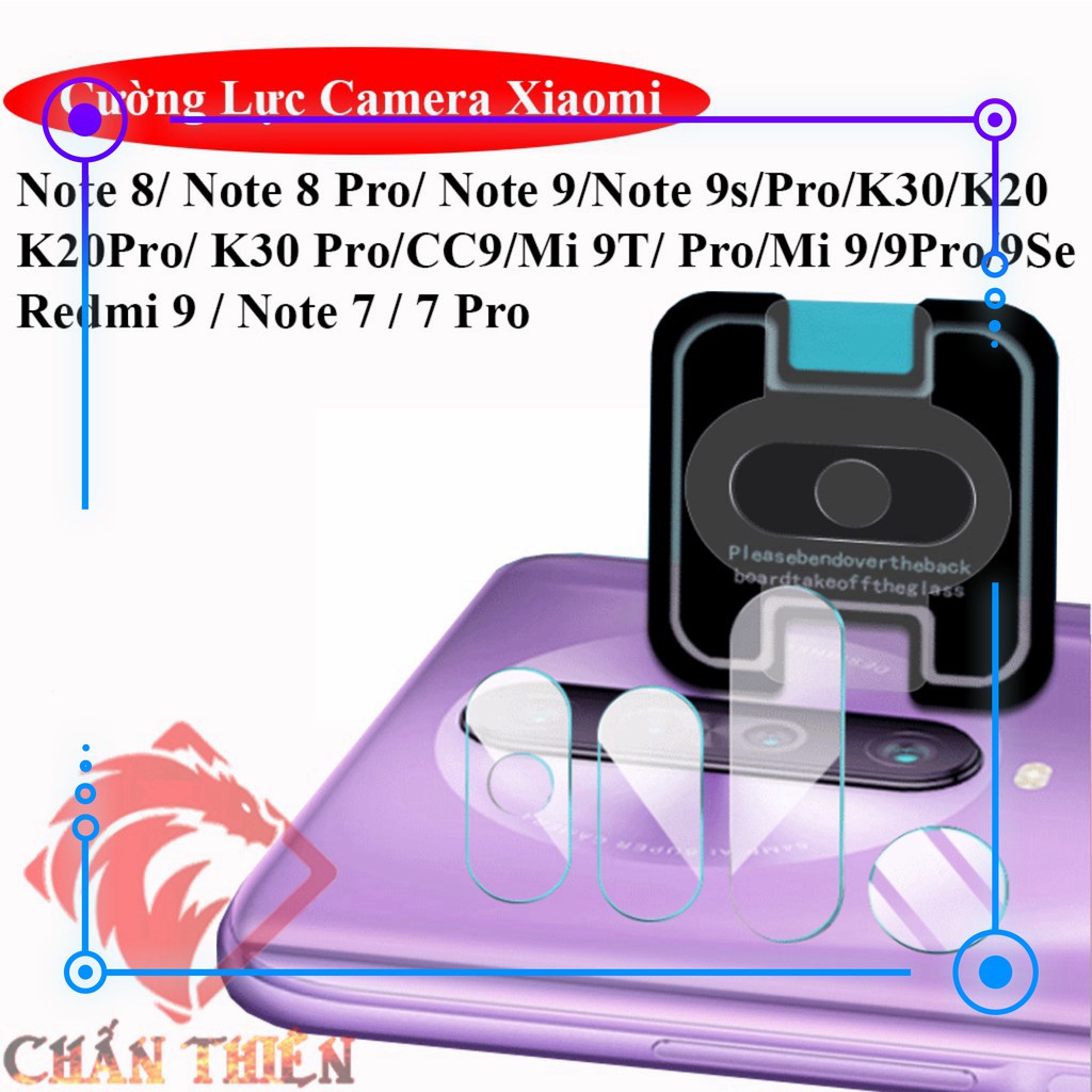 [Camera] Cường Lực Redmi 9/K30/K30i/K30 5G/K30 Pro/ Note 8/ Note 8 Pro/Note 9s/ 9Pro/Note9/K20/K20 Pro/CC9/Mi 9T/Mi 9/SE