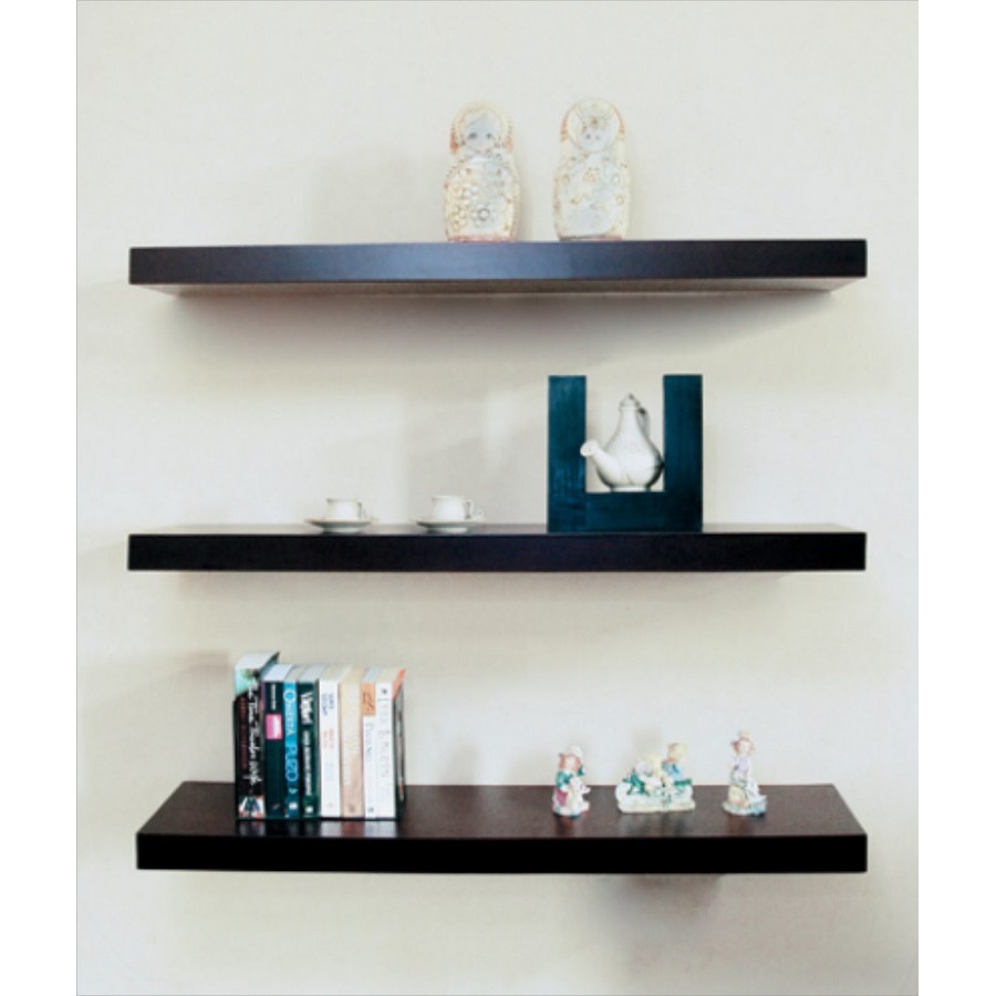 Kệ 3 thanh ngang đen dài 80 sâu 20cm ( chọn màu )