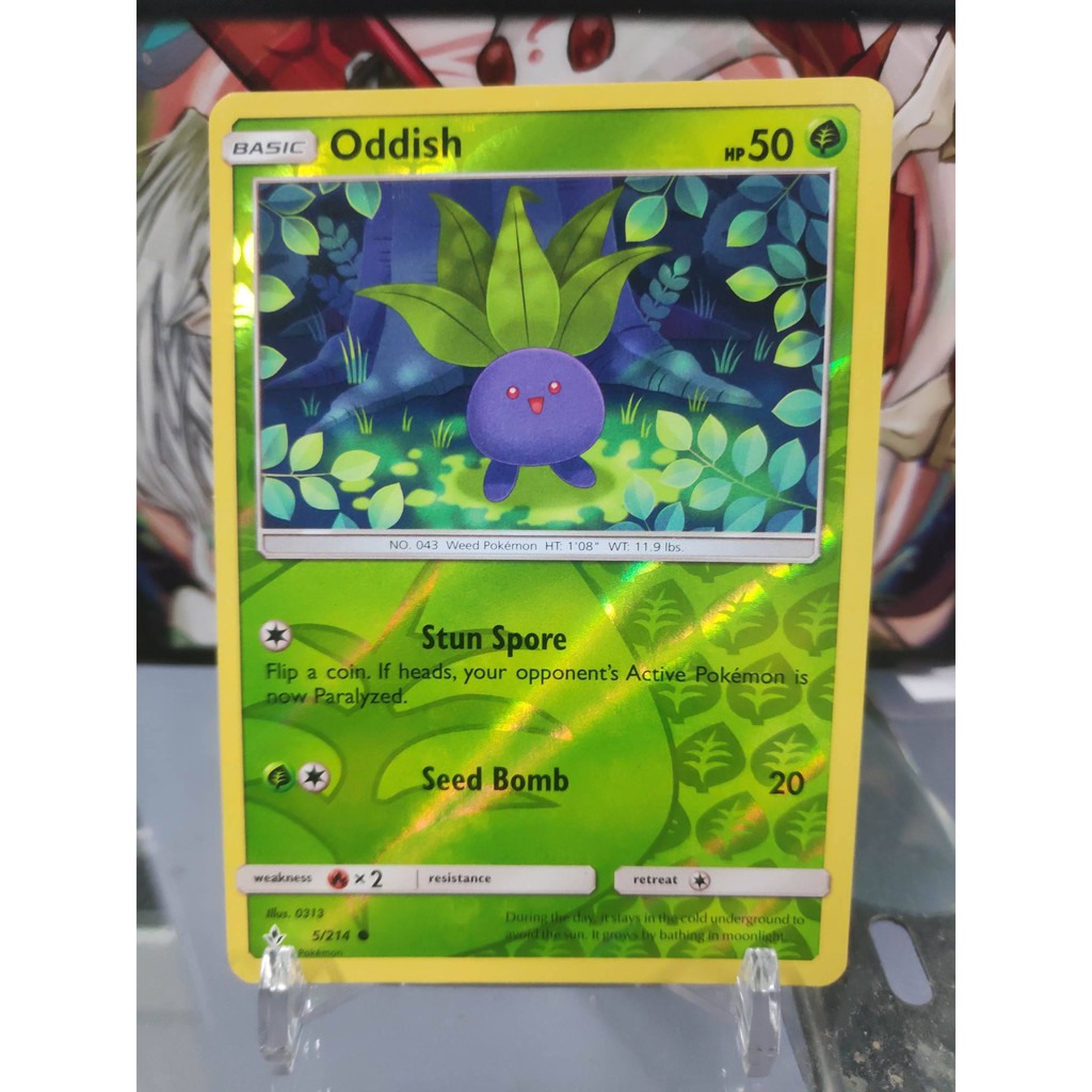 [ Dưa Hấu Yugioh ] Lá bài thẻ bài Pokemon Oddish