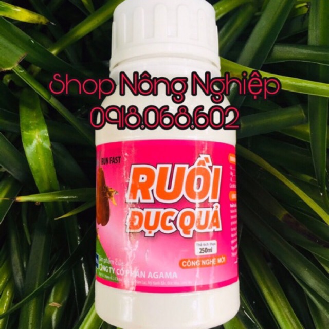 Chế phẩm sinh học Xua Đuổi Ruồi Đục Quả cho cây trồng, an toàn cho người.